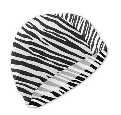 China Silicone Cow Print Sports Swim Cap Resilient Waterproof Solid Silicone Swim Cap, Lanswim Swim Cap for Teens Kids Girls Boys for sale