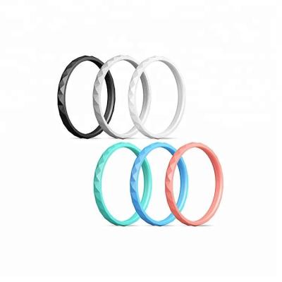 China CLASSIC Fashion Thin Silicone Wedding Ring For Women Latest Wedding Ring Designs for sale