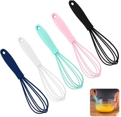 China Viable Kitchen Mini Silicone Egg Beater for Beating Mixing Stirring Cooking Baking for sale