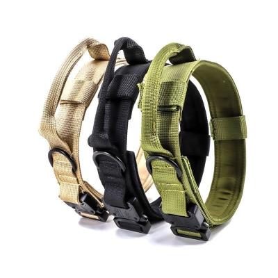 China High Quality Durable Heavy Duty Metal Buckle Durable Metal Buckle TacticalTraining Dog Lead Lead Leash Collar Nylon for sale