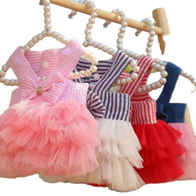 China Viable Dog Dresses For Dogs Cute Little Girl Female Dog Dress For Girls Puppy Shirt Skirt Doggie Dresses Pet Summer Clothes Clothing For for sale