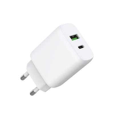 China Factory Supply 25W Universal Mobile Phone Device Quick USB Port Charger QC 3.0 Type C US/EU/KR Plug For iPhone Samaung HUAWEI OPPO VIVO Realme for sale