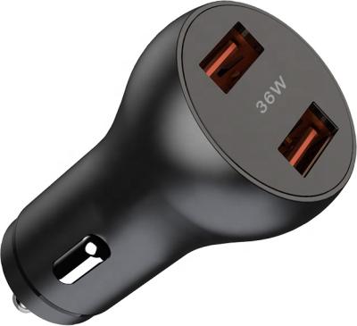 China Quick QC 3.0 Charger Daull USB Port Car Charger Accessories For Mobile Phone 36W for sale