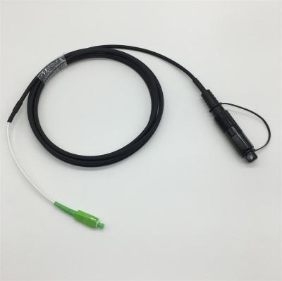 China 1 Outdoor Singlemode Fiber Single-Tube Cable OptiTap to SC/APC Jumper for sale