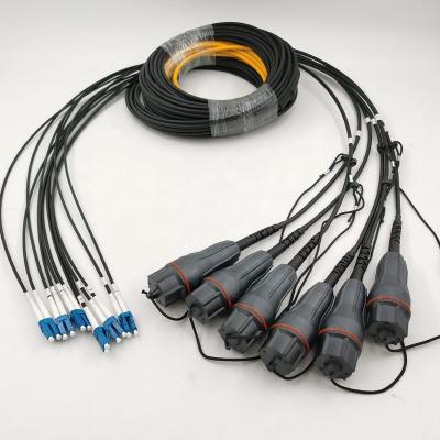 China FTTX LC To Full Access Fiber Optic Jumpers Waterproof Communication BBU RRU Cable for sale