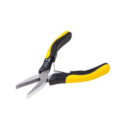 China 130mm ESD Crimping Wide Nose Pliers for sale