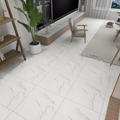 China Foshan Glazed Tiles 60x60 Polished And Full Glazed Metallic White Floor Tile Forliving Room for sale