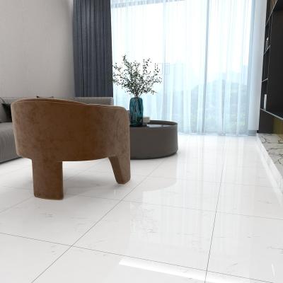 China New Arrival Full Body Glazed Metallic Living Room Tiles White Glazed Polished Porcelain Tiles for sale