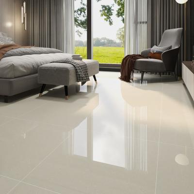 China Modern Polished Glossy Beige Porcelanato Porcelain Floor Tiles 60x60 Price for sale