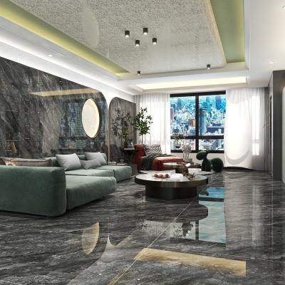 China Large Glazed Ceramic Marble Metal Floor Room Wall Tile Living Room 90x180 Tiles Slab Tile for sale