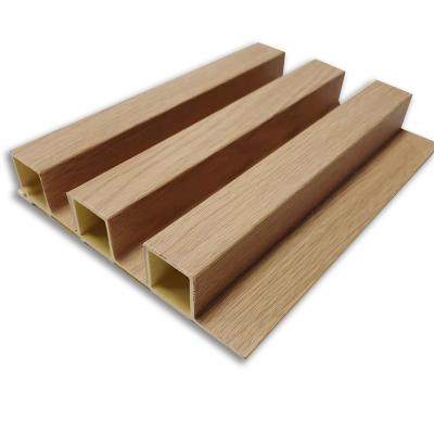 China POGOR Modern Cheap Price Wooden PVC Slat Wall Grooved Board Grooved Wall Panel for sale