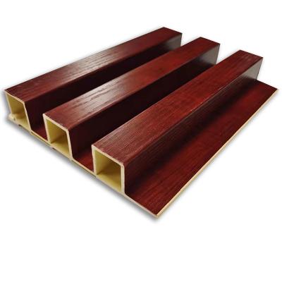 China POGOR WPC Modern Home Wall Panel Wall Slat Wall Panel Interior Fluted Wood Cladding for sale