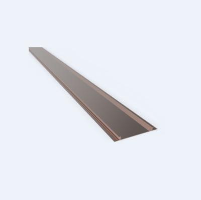 China Customized decorative skirting line eco-friendly durable hot sale gold color indoor aluminum metal wall baseboard for sale