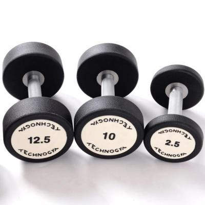 China Factory Wholesale Eco-Friendly Gym Equipment Rubber Dumbbell for sale