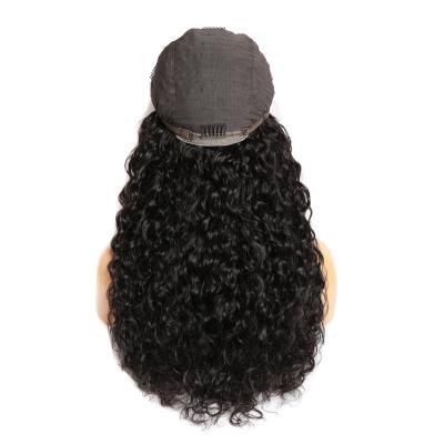 China Hd Water Wave Lace Frontal Wig 13x6 Lace Front Human Hair Wigs Transparent For Black With Baby Women Yiki Water Wave Wigs for sale