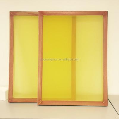 China Used In Screen Printing Process Aluminum Silk Screen Printing Frames Screens 230 Yellow Mesh 20