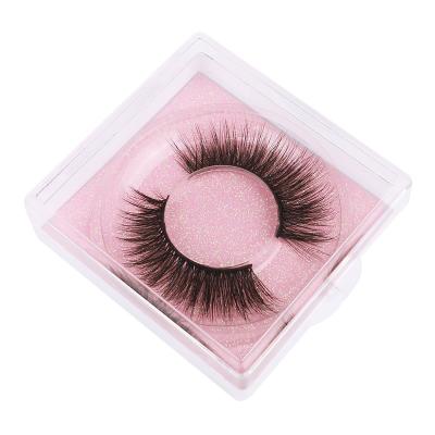 China Natural Hot Sale Wholesale 1 Pairs Long Lashes Faux 3D Mink Lashes Hand Made Eyelash Thick Curly Eyelash 100% Nature for sale