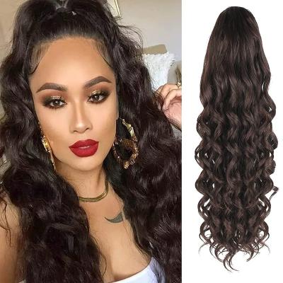 China Wholesale Water Wave Milk Long Curly Wigs Wavy Black Hair Extension Brazilian Wigs Vendors for sale