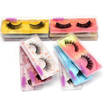 China Natural Long 1 Pairs Thick Curly Eyelash 25MM 3D Eyelash 100% Full Lashes Nature Strip Hand Made Eyelash for sale