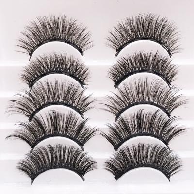 China 7 Pairs Long Natural Magnetic Nature Eyelashes Extensions 25MM Strip Magnetic 3D Eyelashes Thick Full for sale