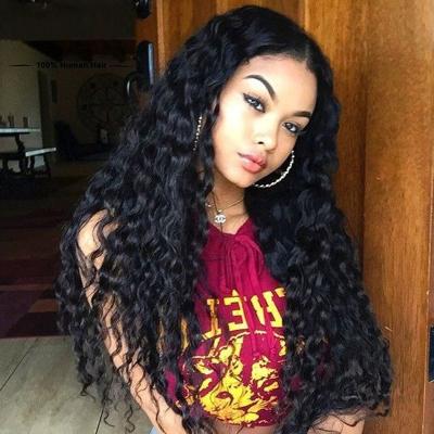 China Hot Selling Long Hair French Curl Deep Curly Black Wave Wigs Big Hair Wear Main Wigs For Women Hair for sale