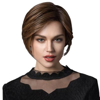 China French Curl Manufacturers Wholesale Short Hair Wigs Brown Head Wear BoBo Hair Wigs for sale