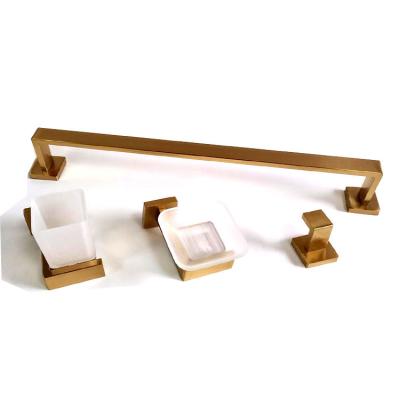 China Sustainable New Shelf Hanger Towel bar Roll Rack Hook Horizontal Bar Bathroom Hardware Accessories Set for sale