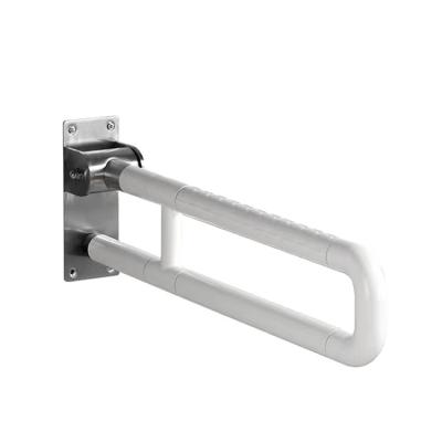 China Modern Safety Swing up Grab Rail Stainless Steel Bathroom Folding U shape grab bar for sale