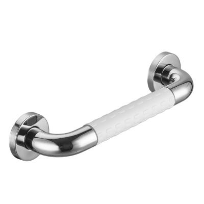 China Modern Bath Handrail Tub 30cm Stainless Steel Chrome Polished Toliet Grab Bar For Elderly Handrail Safety Grip Bathroom grab bar for sale