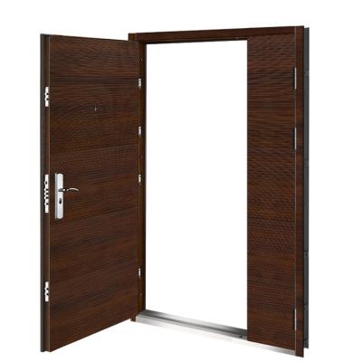 China Modern security one steel door and half door china door iron leaf steel door design with best price for sale