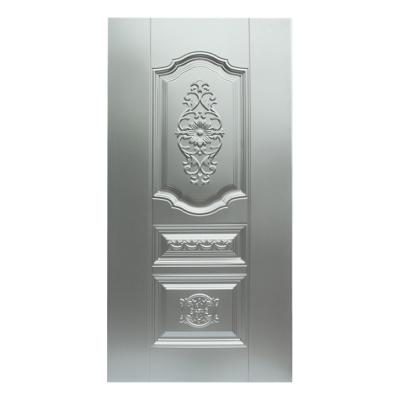 China Easily Assembled High Quality Embossed TOF Metal Door Steel Skin Cold Rolled Iron Sheet For Security Door for sale