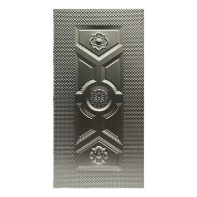 China Modern TOF Stamped Metal Door Skin Steel Sheet Door Skin For Security Door for sale