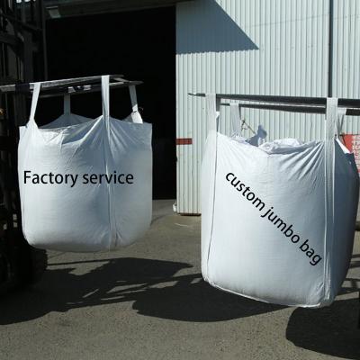 China Factory small moq wholesale New Material Bulk Sacks 4 Straps Tons Jumbo Big Bags for sale