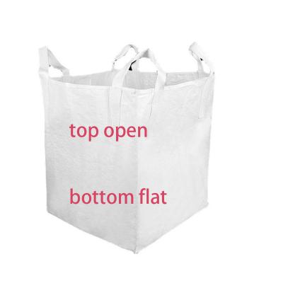 China Factory wholesale white 1500kg big bags 1 ton project pp bulk FIBC jumbo bags for sale