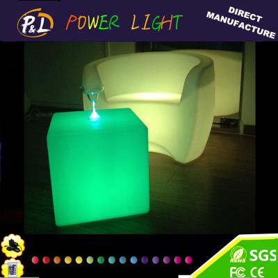 China Bar Furniture Glowing Illuminated LED Seat Stool for sale