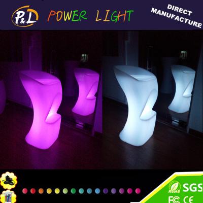 China Event Color Changing plastic bar stools for sale