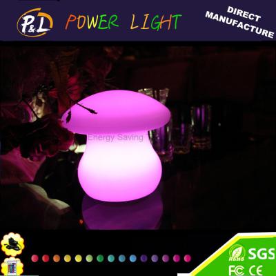 China Beautiful Color Flashing Decorative Mushroom led Desk Lamp for sale