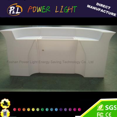 China Event Party Bar Furniture Color Changing LED Palstic Bar Counter for sale