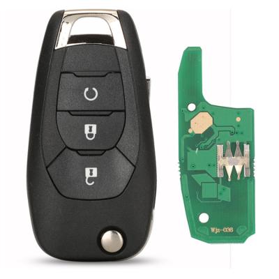 China Plastic+Metal Chevrolet Car Remote Key For Chevrolet Cruz Avo 433MHz ID46 PCF7941E Auto Smart Replace Flip Key for sale