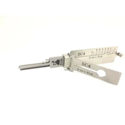 China Original Lishi 2in1 Lock Pick & Decoder Tool SC4 SC4-L KW1 KW5 R52 R52L Locksmith Tool For Home 20in Lock 1 Lock Pick & Decoder for sale