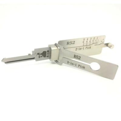 China Original Lishi 2in1 Lock Pick & Decoder Tool R52 R52L KW1 KW5 Locksmith Tool For Home Lock 2 in 1 Lock Pick & Decoder for sale