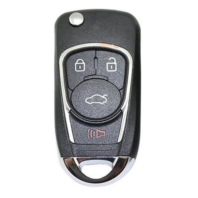 China Metal and PVC Garage Door Key 3+1 Buttons 315/433MHZ Wireless Remote Control Garage Door Transmitter Duplicator Cloning Universal Key for sale