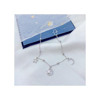 China CLASSIC Trendy Bracelet of 925 Sterling Silver Star Shape Bracelet with Zircon for sale