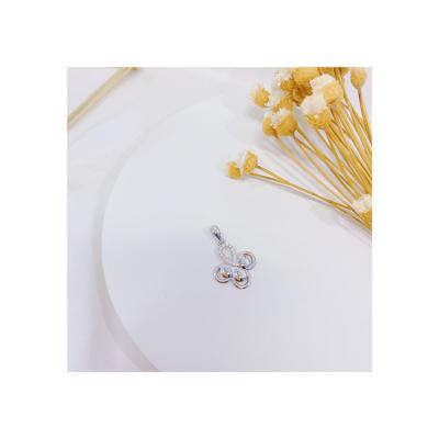 China 2022 Trendy Design S925 Sterling Silver Pendant Silver Clover Necklace Fashion Pendant for sale