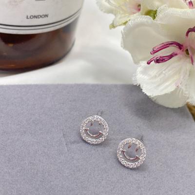 China 925 Sterling Siver AND Zircon Fashion Jewelry 925 Silver Stud Earrings Sterling Silver Stud Earrings Zircon Earrings for sale