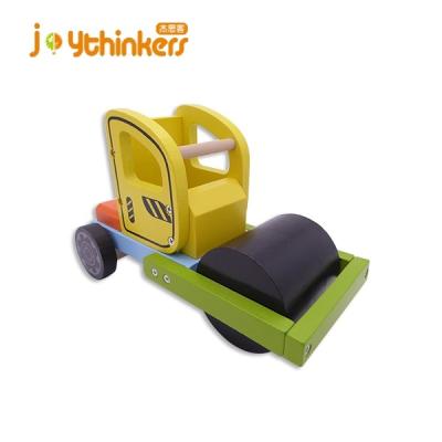 China DIY Assembly New Arrival Game Push Car Children Educational Self Assemble Solid Wooden Toys Cars For Children DIY Construction Wooden Bulldo for sale