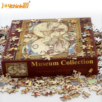 China 100% eco-friendly wooden puzzle 2000 pieces in iron box for kids ages 8 above great educational toy for kids and adults for sale