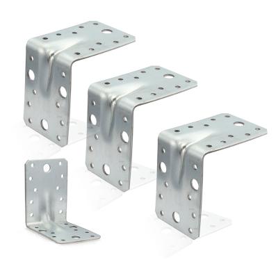 China Steel / Iron Galvanized Various Durable Using L Connecting Rack Shelf Bracket Bed Angle Connector For Furniture for sale