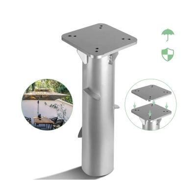 China Wholesale High Quality Outdoor Galvanized Steel/Iron Metal Beach Patio Umbrella Base Stand 16cm for sale