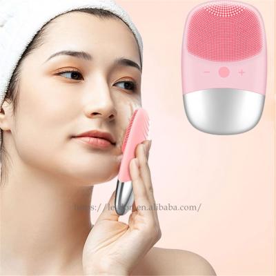 China Silicone Facial Electric Facial Massager Silicone Brush Deep Cleansing Electric Facial Cleansing Brush for sale